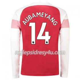 Fotbalový Dres Arsenal Aubameyang 14 Domácí 2018/19 Dlouhý Rukáv
